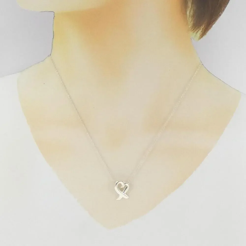 TIFFANY Silver Heart Necklace